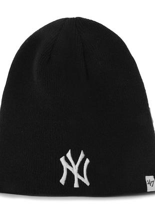 Шапка 47 brand mlb ny yankees чорний osfm b-bin17ace-bkw