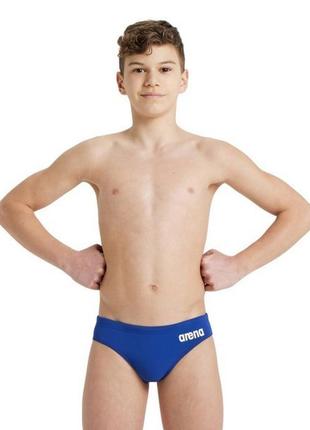 Плавки-слипы для мальиков arena team swim briefs solid синий, белый дет 152см 004774-720 152