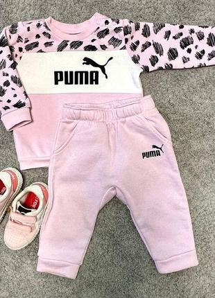 Невероятно теплый костюм pu.ma оригинал, размер74