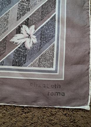 Шелковый платок винтаж италия 76х78