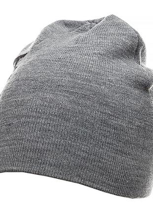 Мужская шапка puma ess classic cuffless beanie  серый one size (7d2343305 one size)