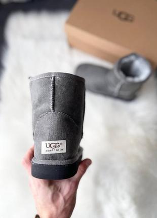 Угги ugg mini vegan grey7 фото