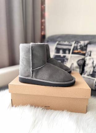 Угги ugg mini vegan grey4 фото