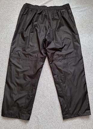 Трекінгові mountain warehouse штани брюки водозахисні вітрозахисні чорні з підкладом чоловічі для гір рибалки активного відпочинку9 фото