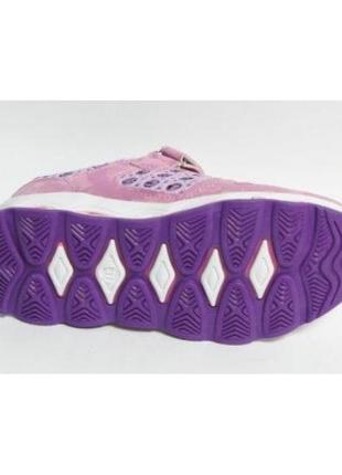 Кроссовки спортивные весенние осенние обувь для девочки csck.s 6061 фиолетовые. размеры 26,275 фото