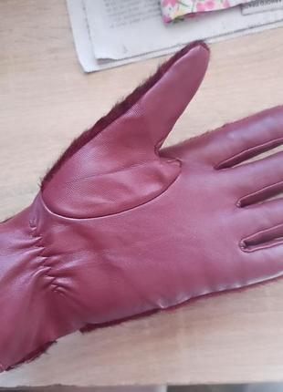 Кожаные перчатки р.m1 фото