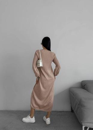 Вязанное шерстяное платье кашемир8 фото