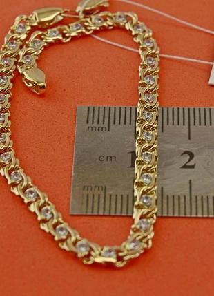 Золотой браслет арабский бисмарк 6 гр 19 см золото 585 золотий браслет7 фото