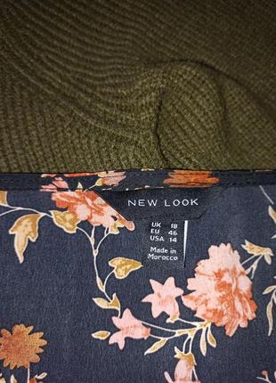 Стильная блуза на пуговках в цветочный принт new look3 фото