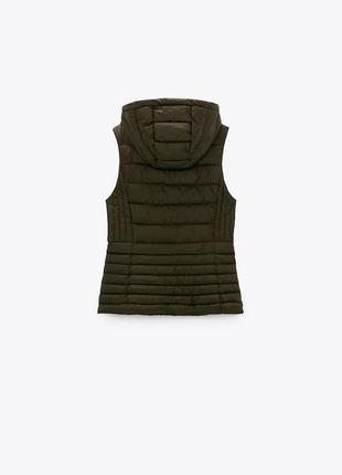 Zara стеганый водоотталкивающий жилет dupont™ sorona®6 фото