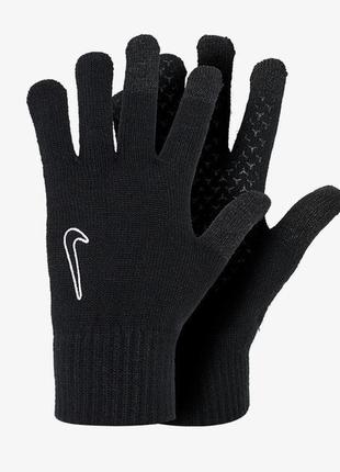 Перчатки теплые nike knit tech and grip tg 2.0 черный униl/xl n.100.0661.091.lx