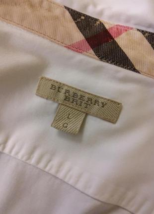 Белая рубашка burberry m-l5 фото