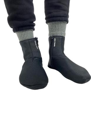 Тактические неопреновые носки черные1 фото