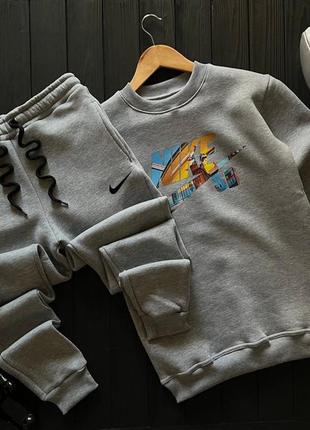 Зимний, утепленный спортивный костюм nike