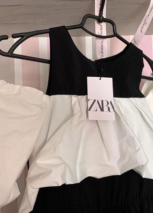 Контрастный комбинезон zara, праздничный комбинезон с воланами на 13/14 лет, нарядный комбинезон zara на девочке 13/14 лет5 фото