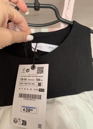 Контрастний комбінезон zara, святковий комбінезон з воланами на 13/14 років, нарядный комбинезон zara на девочку 13/14 лет6 фото