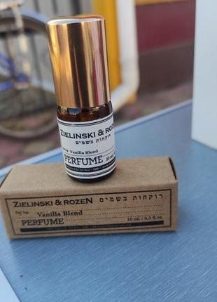 Парфюмированная вода пробник объем 10 мл. унисекс аромат  zielinski & rozen vanilla blend