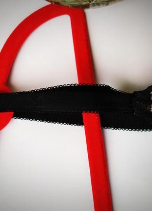 Секси 🔥 комплект черная сеточка в бронзовый цветочек пушап франция высокое качество3 фото