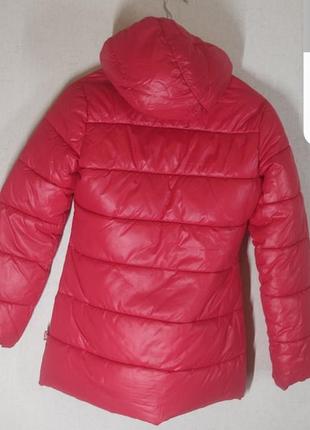 Теплая зимняя удлиненная яркая куртка-пальто2 фото