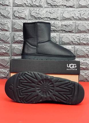 Уггі ugg australia жіночі натуральна шкіра/хутро стильні угг високі, хіт продаж!7 фото