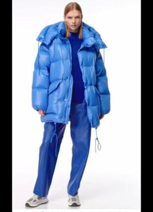 Новий пуховик батал h&amp;m натуральний пуховик преміумвеликий розмір