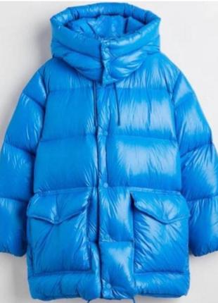 Новий пуховик батал h&amp;m натуральний пуховик преміумвеликий розмір