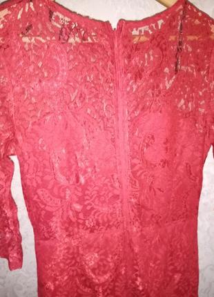 Шикарное красное ажурное платье kardashian, размер 483 фото