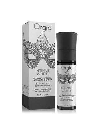 Крем для відбілювання шкіри в інтимних місцях orgie intimus white 50 мл відбілювальний крем для інтимних зон