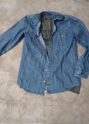 Джинсові сорочка