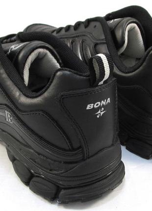 Кросівки чоловічі bona шкіряні, чорні (бона)(р. 41,43,45,46)4 фото
