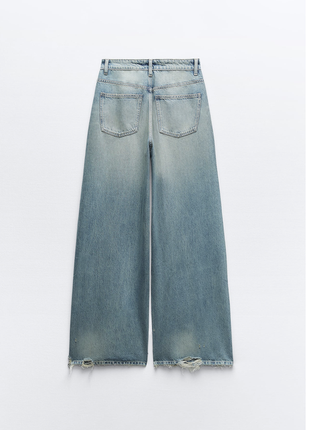 Суперширокие джинсы с низкой посадкой4 фото