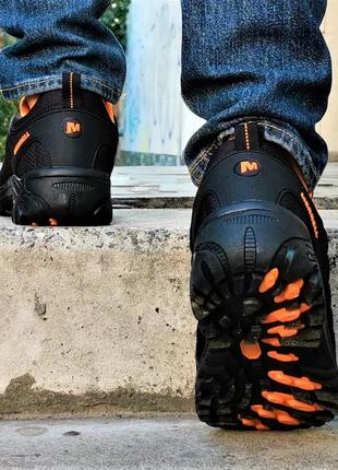 Кроссовки merrell термо мужские чёрные с оранжевым меррелл (размеры: 41,42,43,44,45,46)6 фото