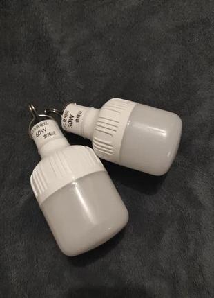 Акумуляторна підвісна кемпінгова led лампа на гачку3 фото