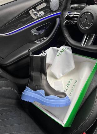 Черевички чоловічі bv "black/blue" premium