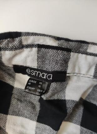 Удлиненная рубашка - кардиган на пояске в клетку esmara3 фото