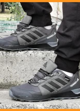 Термо кроссовки adidas terrex мужские серые адидас терекс зимние gore-tex (размеры: 40,41,42,43,44)