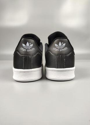 Adidas stan smith black white3 фото