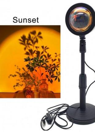 Лампа атмосферна проекційний світильник закат atmosphere sunset lamp q073 фото