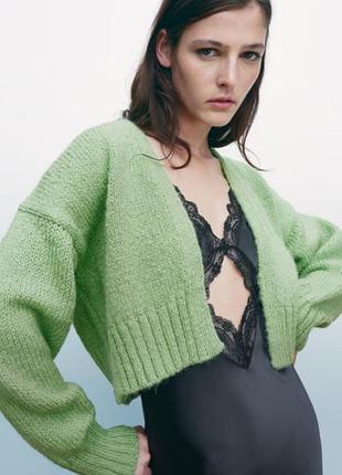 Вкорочений кардіган zara