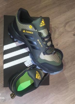 Чоловічі кросівки adidas terrex gore-tex  green black