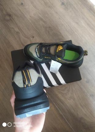 Чоловічі кросівки adidas terrex gore-tex  green black8 фото