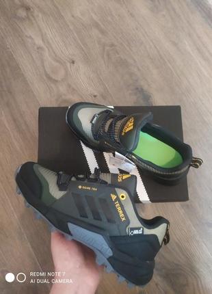 Чоловічі кросівки adidas terrex gore-tex  green black10 фото