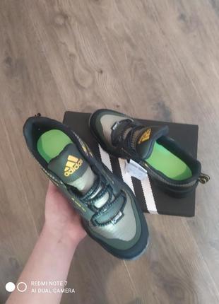 Чоловічі кросівки adidas terrex gore-tex  green black9 фото