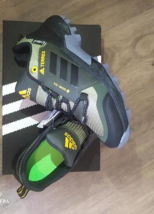 Чоловічі кросівки adidas terrex gore-tex  green black3 фото