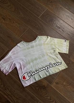 Футболка champion у стилі tie dye1 фото