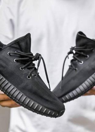 Мужские кроссовки adidas yeezy 350 mono black (адидас изи буст 350 )3 фото