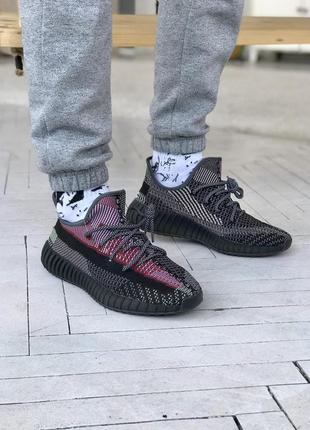 Стильні кросівки adidas yeezy boost 350 v2 holiday reflective (адідас ізі буст 350 рефлектив)10 фото