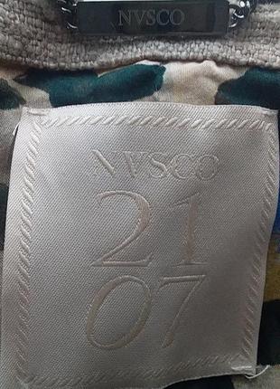 Nvsco 2107 шелк 100% пиджак жакет баска стиль шанель классика8 фото