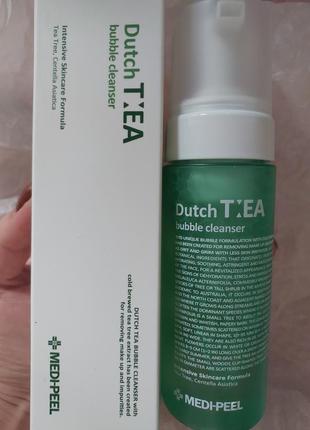 Пенка-мусс для лица с чайным деревом medi-peel dutch tea bubble cleanser 160ml