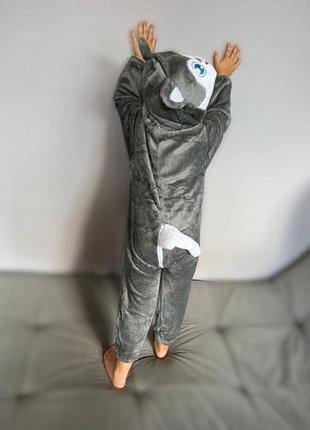 Дитяча піжама кігурумі  хаскі , тепла дитяча піжама3 фото